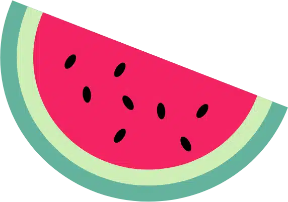 Lonati law Firm summer Giveaway Water Melon - Graphic of a hot pink and green watermelon slice